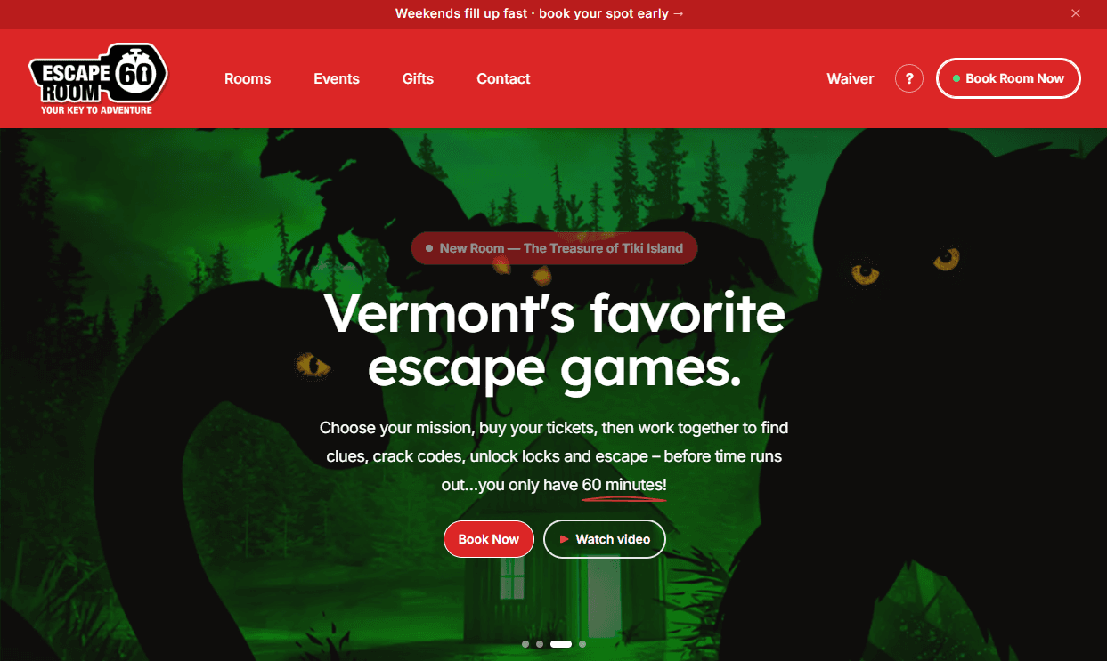 Escape Room 60 storefront