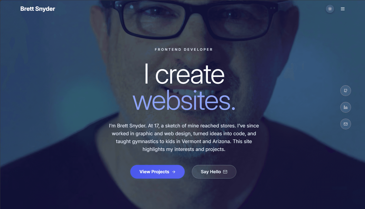 Personal Portfolio storefront